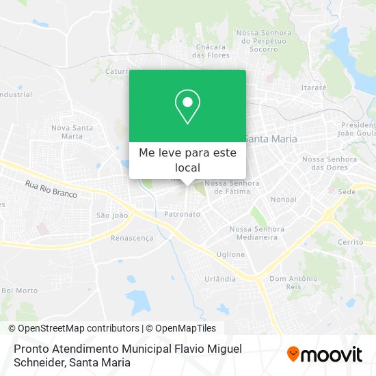 Pronto Atendimento Municipal Flavio Miguel Schneider mapa