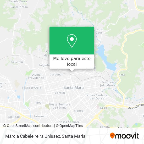 Márcia Cabeleireira Unissex mapa