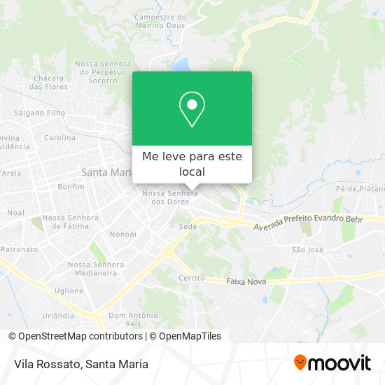 Vila Rossato mapa