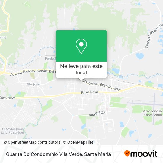 Guarita Do Condomínio Vila Verde mapa
