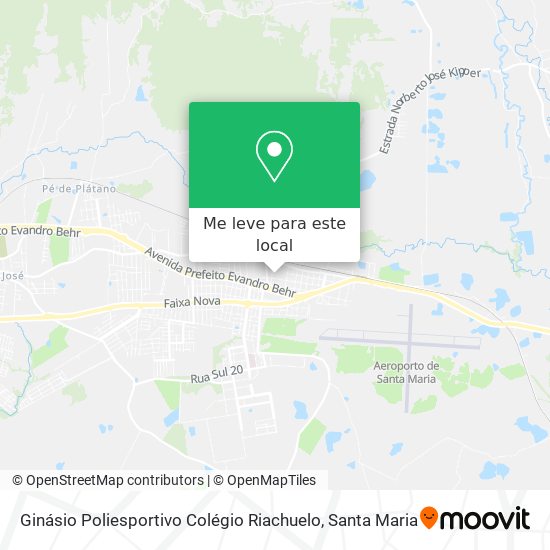 Ginásio Poliesportivo Colégio Riachuelo mapa