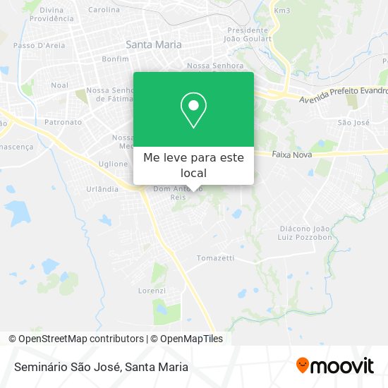 Seminário São José mapa