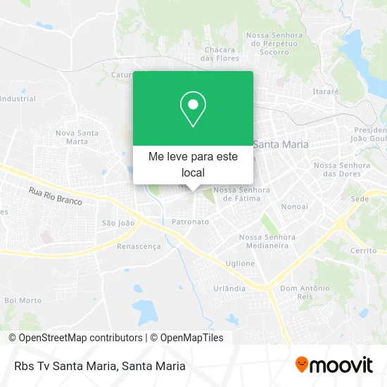 Rbs Tv Santa Maria mapa