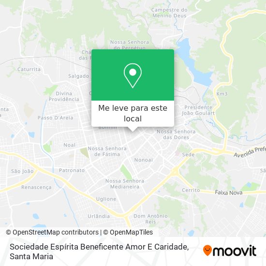 Sociedade Espírita Beneficente Amor E Caridade mapa