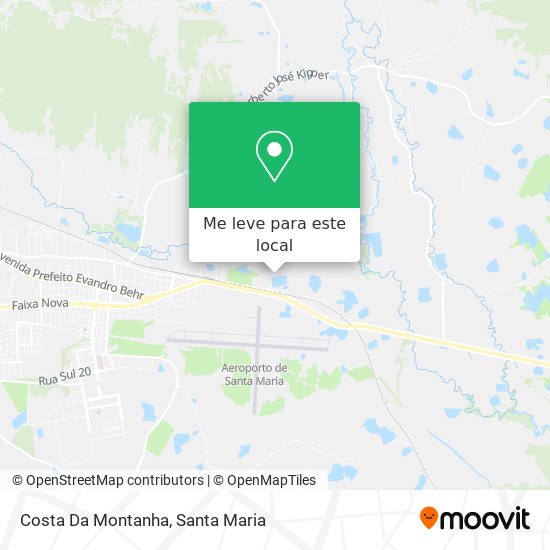 Costa Da Montanha mapa