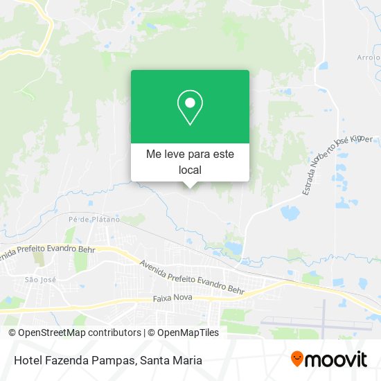 Hotel Fazenda Pampas mapa
