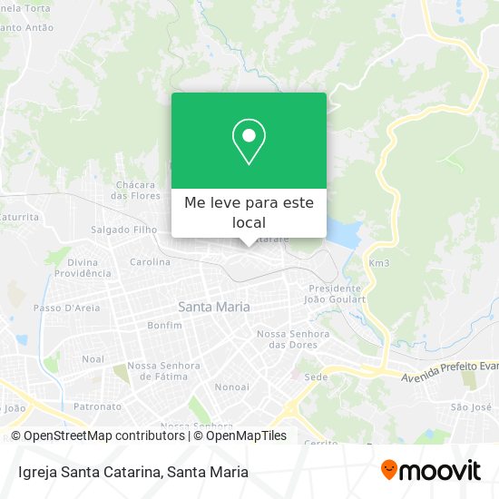 Igreja Santa Catarina mapa