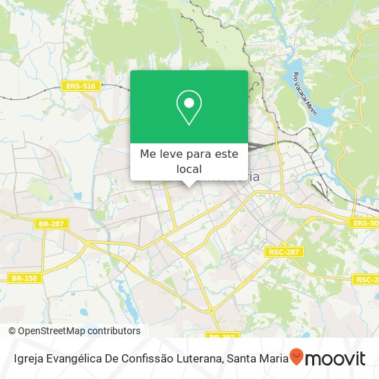 Igreja Evangélica De Confissão Luterana mapa