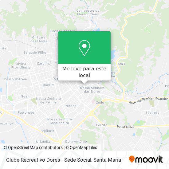 Clube Recreativo Dores - Sede Social mapa