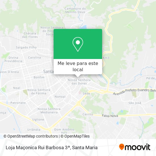 Loja Maçonica Rui Barbosa 3ª mapa
