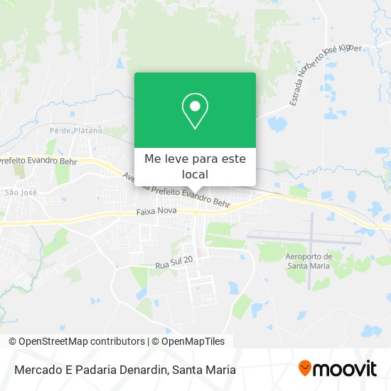 Mercado E Padaria Denardin mapa