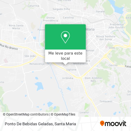 Ponto De Bebidas Geladas mapa