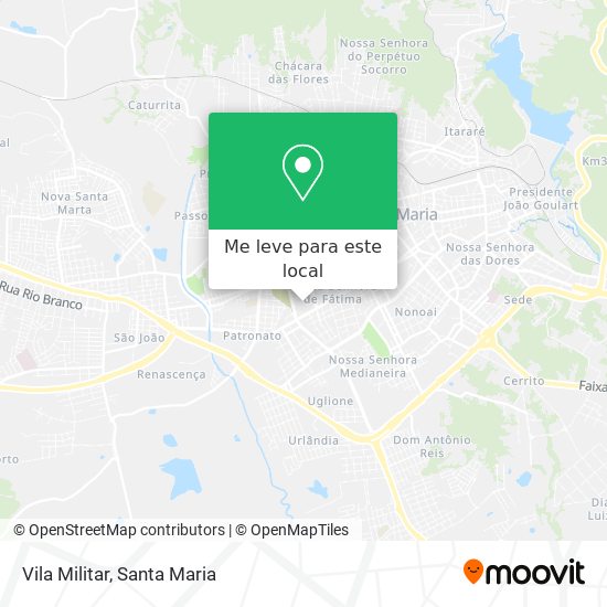 Vila Militar mapa