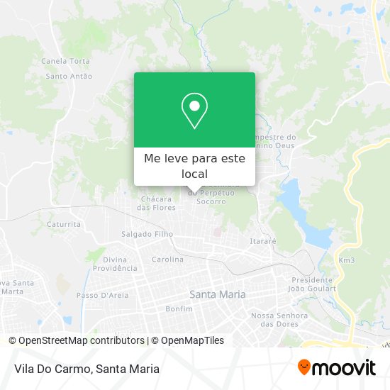 Vila Do Carmo mapa