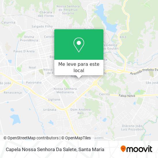 Capela Nossa Senhora Da Salete mapa