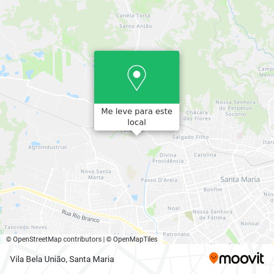 Vila Bela União mapa