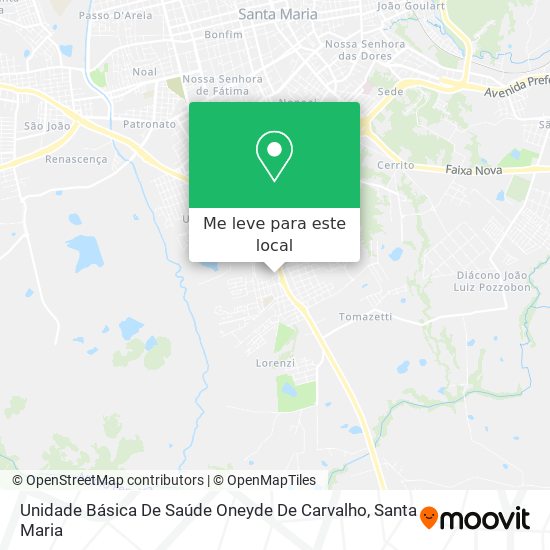 Unidade Básica De Saúde Oneyde De Carvalho mapa