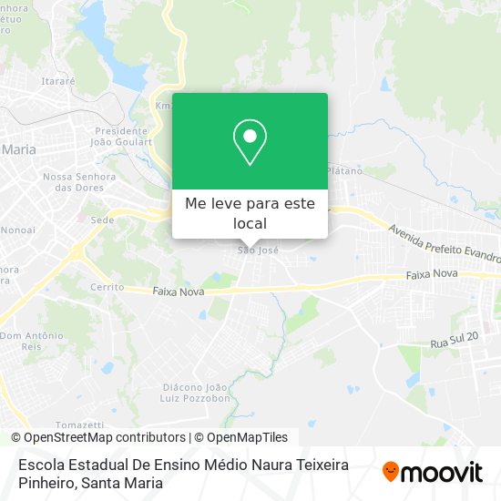 Escola Estadual De Ensino Médio Naura Teixeira Pinheiro mapa