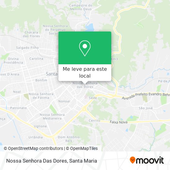 Nossa Senhora Das Dores mapa