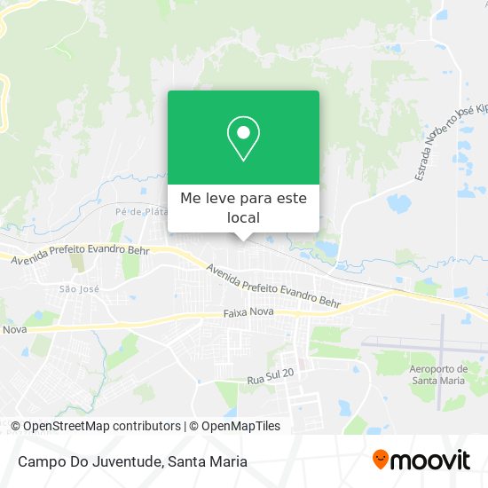 Campo Do Juventude mapa
