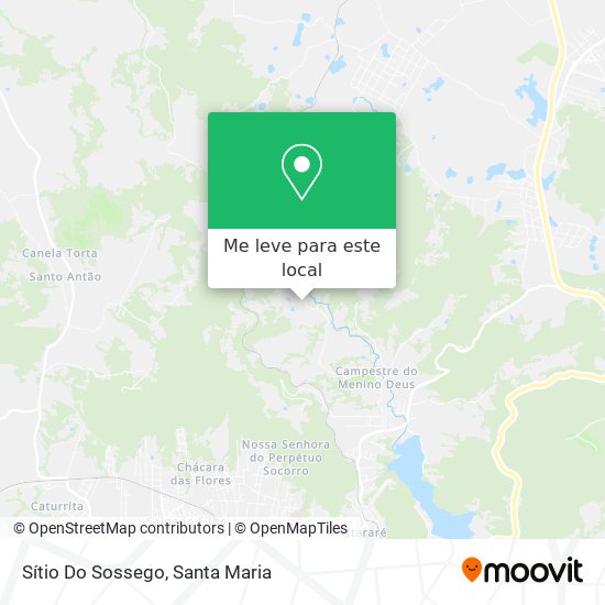 Sítio Do Sossego mapa