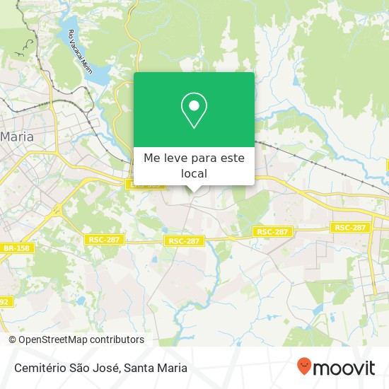 Cemitério São José mapa