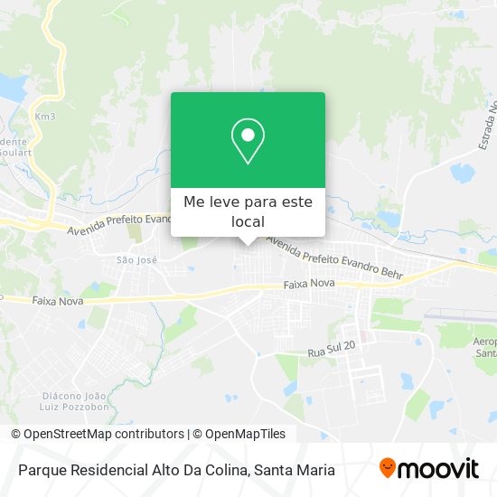 Parque Residencial Alto Da Colina mapa