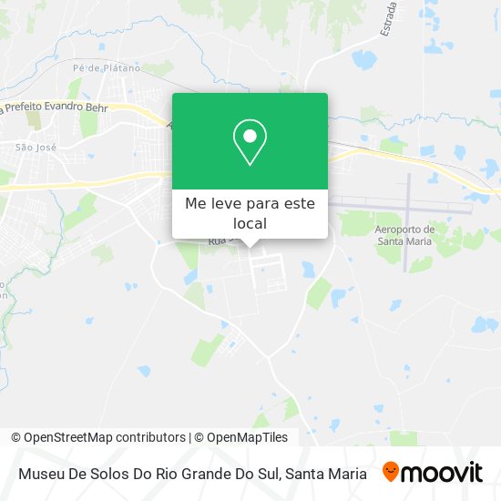Museu De Solos Do Rio Grande Do Sul mapa