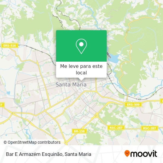 Bar E Armazém Esquinão mapa