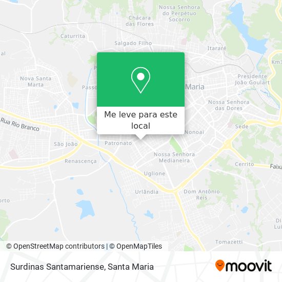 Surdinas Santamariense mapa