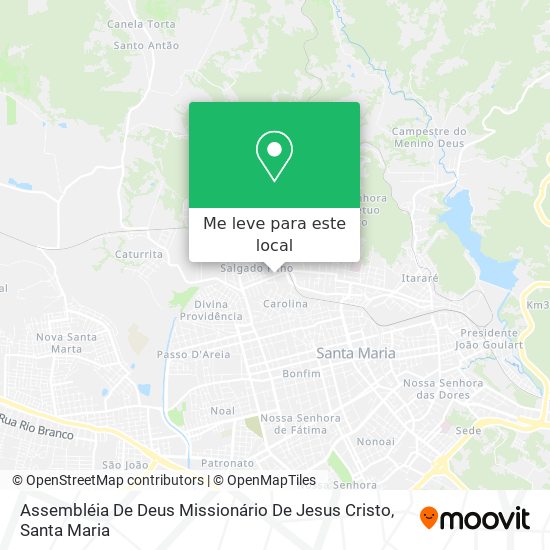 Assembléia De Deus Missionário De Jesus Cristo mapa