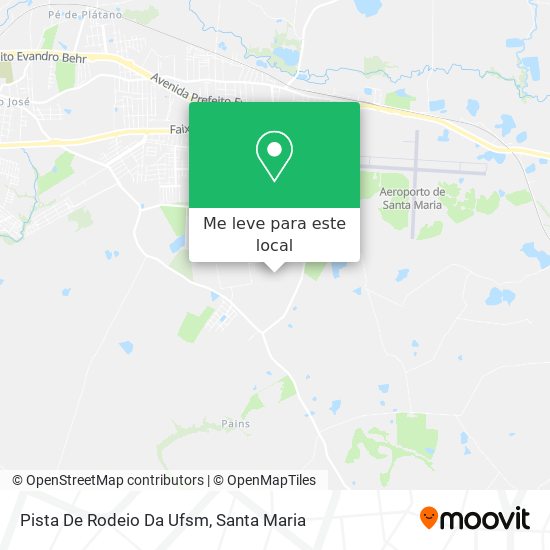 Pista De Rodeio Da Ufsm mapa