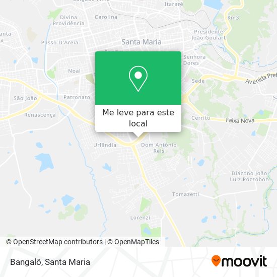 Bangalô mapa