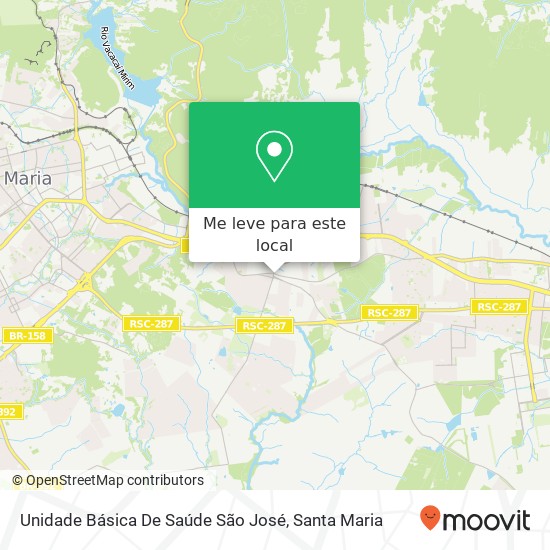 Unidade Básica De Saúde São José mapa