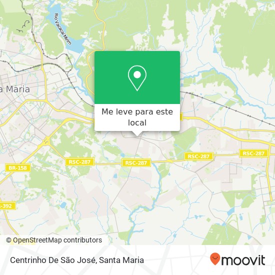Centrinho De São José mapa