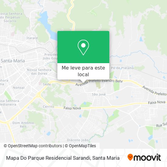 Mapa Do Parque Residencial Sarandi mapa