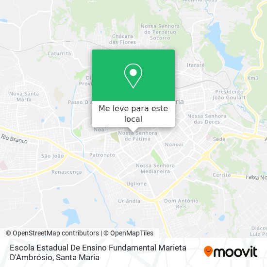Escola Estadual De Ensino Fundamental Marieta D'Ambrósio mapa