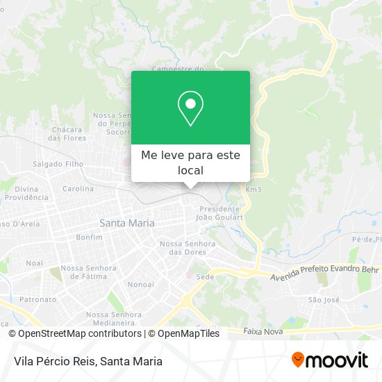Vila Pércio Reis mapa