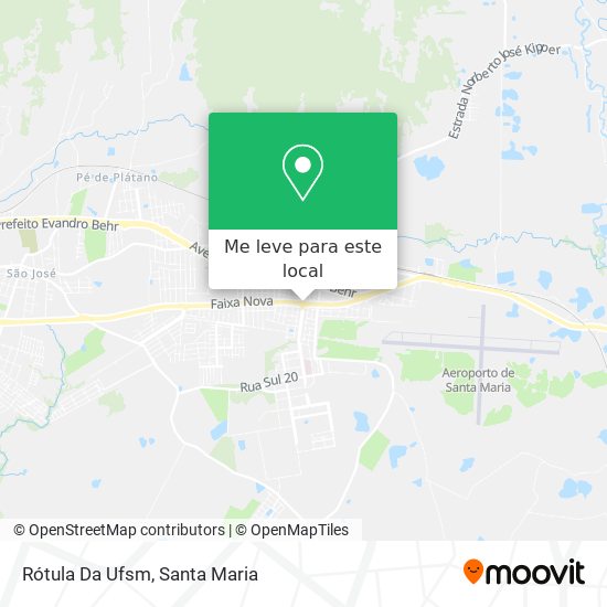 Rótula Da Ufsm mapa