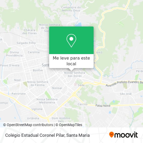 Colégio Estadual Coronel Pilar mapa