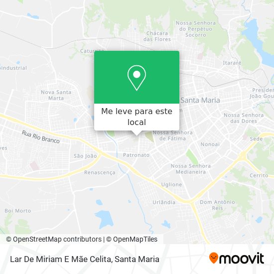 Lar De Miriam E Mãe Celita mapa