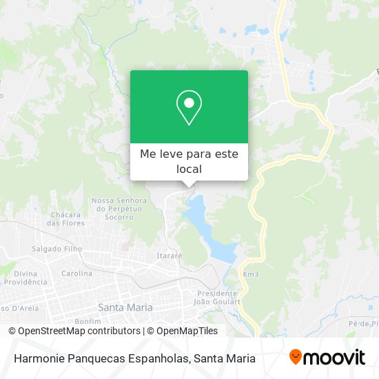 Harmonie Panquecas Espanholas mapa