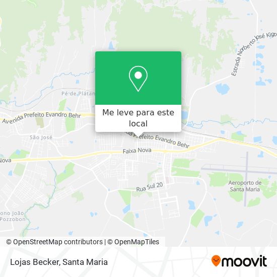 Lojas Becker mapa