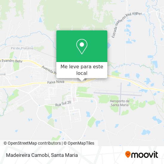 Madeireira Camobi mapa