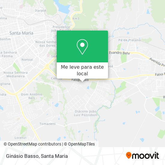 Ginásio Basso mapa