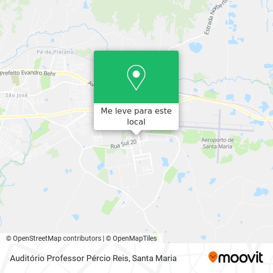 Auditório Professor Pércio Reis mapa