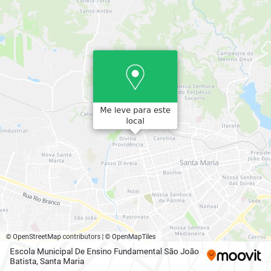Escola Municipal De Ensino Fundamental São João Batista mapa