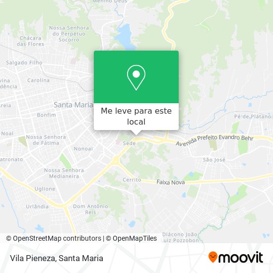 Vila Pieneza mapa
