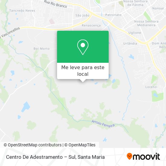 Centro De Adestramento – Sul mapa
