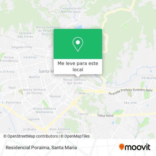 Residencial Poraima mapa